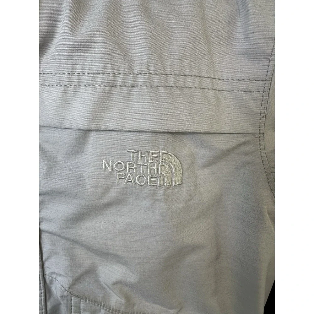 North Face Dryvent Jacket Hooded Gray Outdoor School Sports Boy's Small 7/8